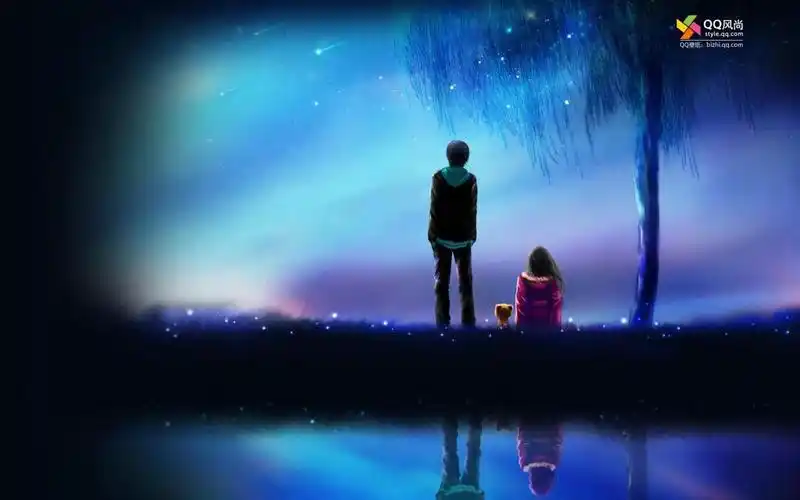 qq浪漫情侣桌面壁纸