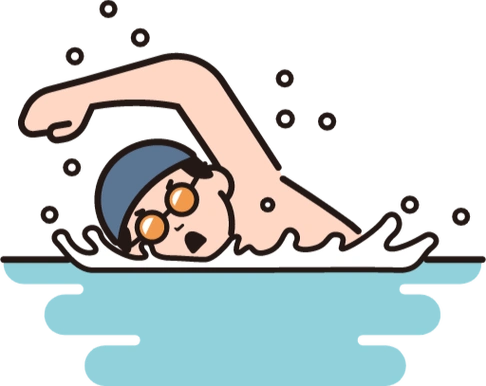 卡通游泳运动员图片0