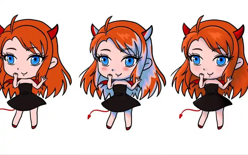 【sheryl原创绘制】万圣节小恶魔q版头像进阶版_哔哩哔哩_bilibili