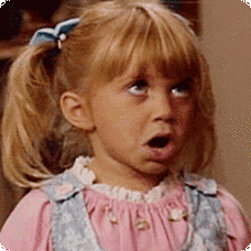 小女孩,翻白眼,摇头的表情包