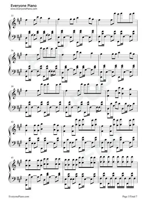 astronomia黑人抬棺电音神曲五线谱预览3