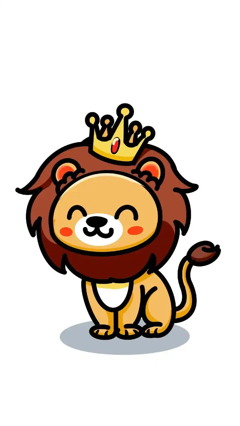 可爱狮子怎么画.#创作灵感 #狮子简笔画 #大头简笔画 #简 - 抖音