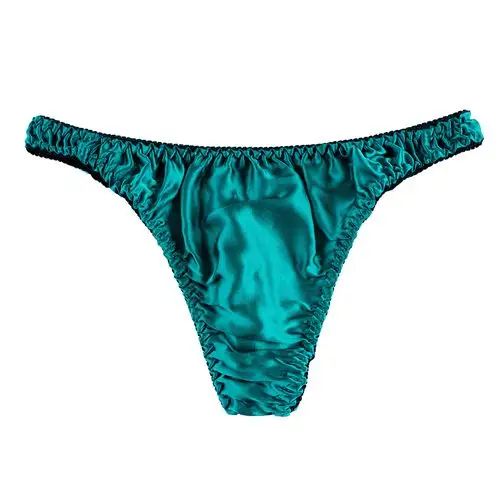 厂家直批男士桑蚕丝丁字裤 性感透气真丝低腰内裤