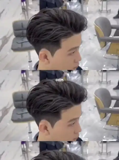 短发,适合 :大多数小青年,头发整得好,彩礼对半少男士,烫发港风侧背头