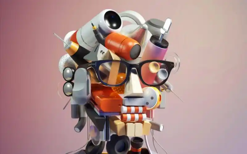 设计赏析/3d构成插画,过于炫酷!引领设计新潮流