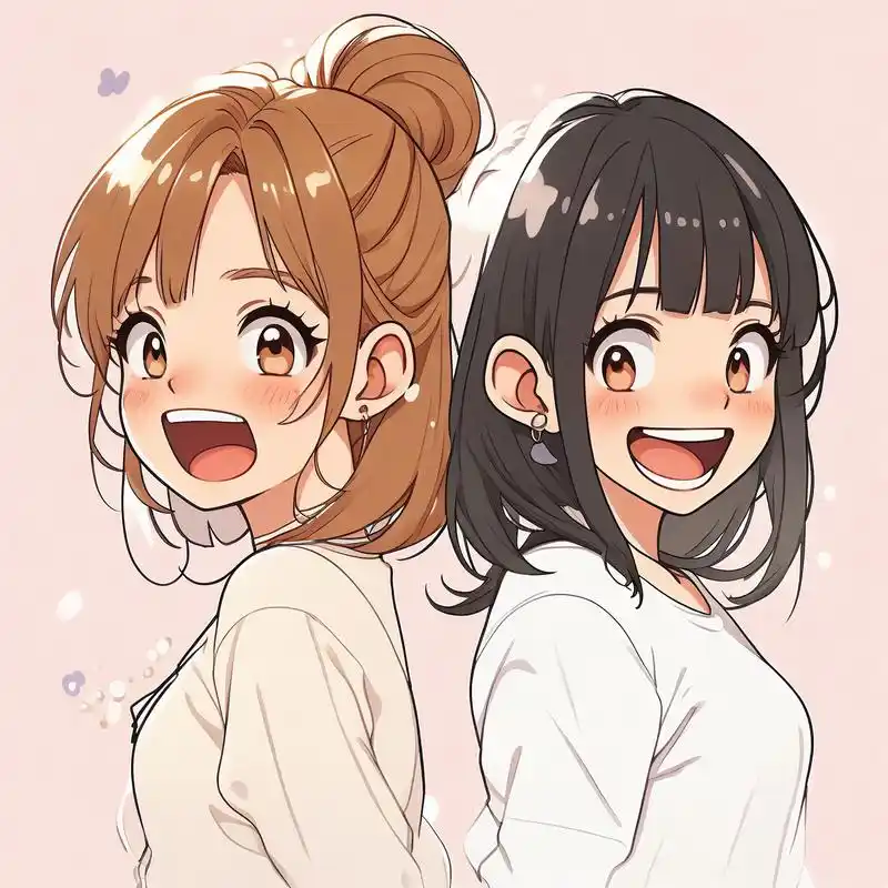 可爱卡通姐妹头像9396