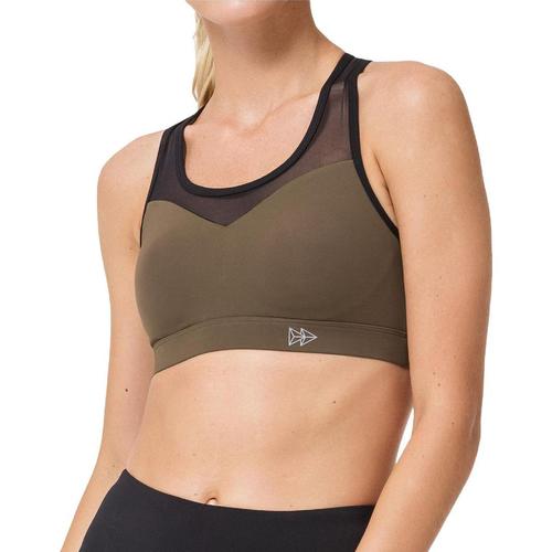 yvette女款橄榄色文胸|womens high impact fitness sports bra