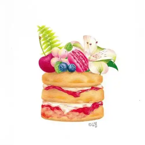 彩铅临摹素材一组彩铅美食好诱人哦