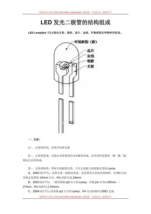 led发光二极管的结构组成
