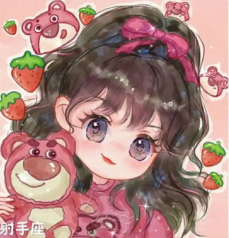 十二星座图片#动漫少女  - 抖音