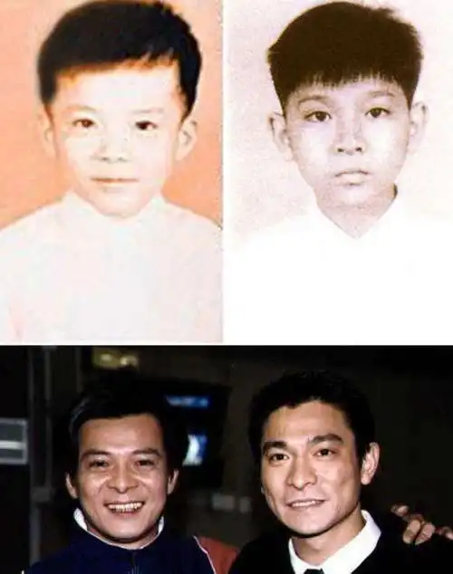 小时候的成龙简直就和儿子房祖名一模一样,可见成龙大哥基因强大