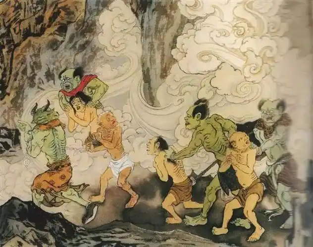 不具地狱因者,感受不到其阴森恐怖.此更非阎罗王残酷,以严刑惩罚罪人.