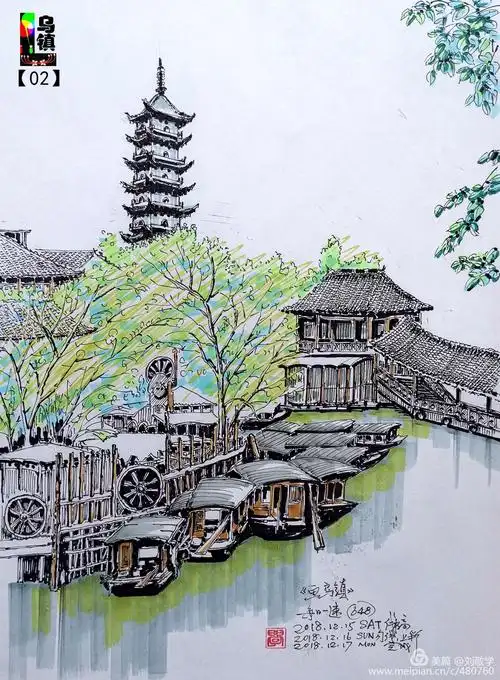 【学画】•画乌镇• - 美篇