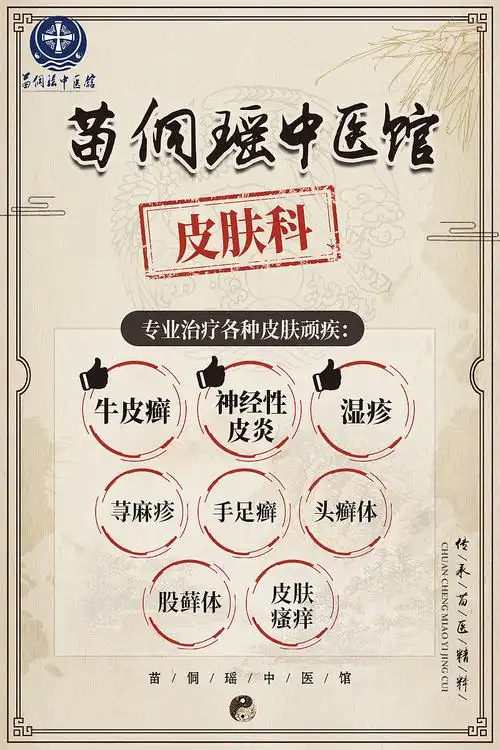 微信医疗皮肤病日常朋友圈海报