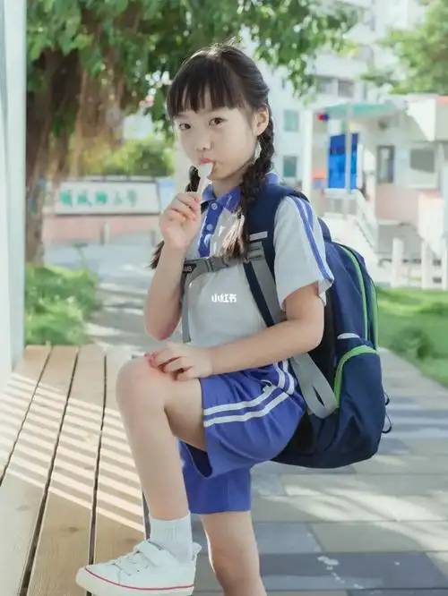 深圳学生穿搭一组赞爆朋友圈校服写真60