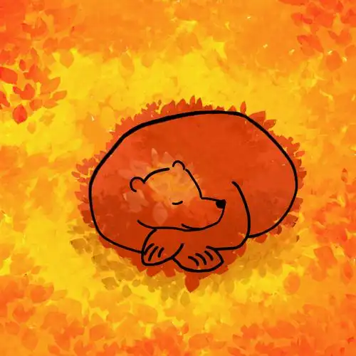 拿鼠标给树洞画了一个冬眠的熊