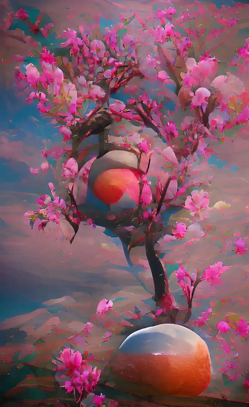 桃花树下桃花源,三生三世在等你#图文伙伴计划 #闪闪壁纸 # - 抖音