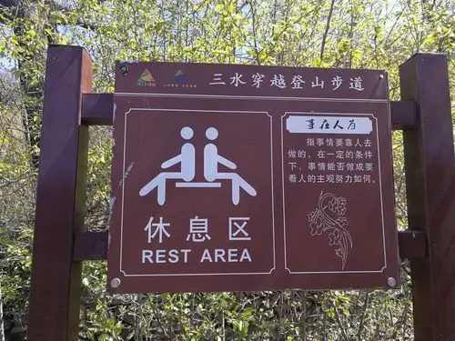 步道边的指示牌