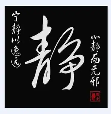 静的草书书法静字书法图片静行书怎么写好看静字的行书书法写法静毛笔