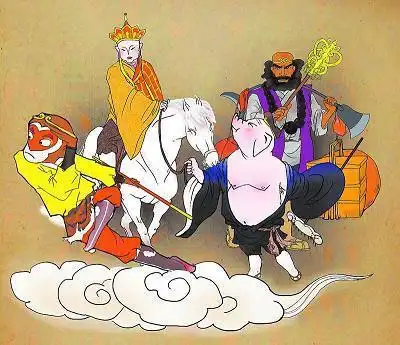 西游记唐僧师徒四人简笔画