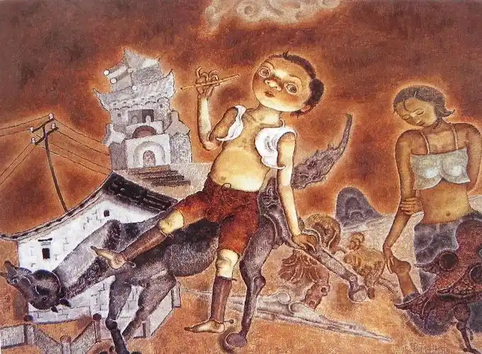 极富诗意和音乐魅力的抽象世界--曹力油画