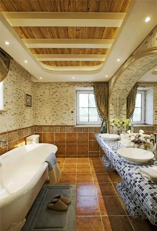 美式风格浴室吊顶装修设计图