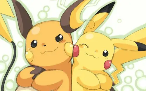 精灵宝可梦 萌萌的皮卡丘电脑壁纸下载