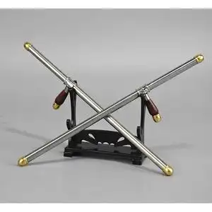 1:6微缩古代冷兵器武器模型卜字拐双拐子铁拐短拐迷你武术器械