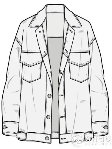 [款式图] 10月20日夹克款式图