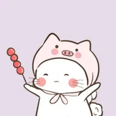 可爱高清的qq呆萌卡通情侣头像一对两张图片