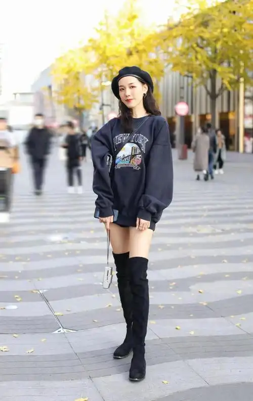 8组过膝高筒靴穿搭示范哪组好看