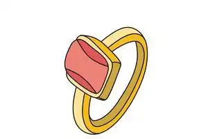 戒指简笔画带颜色