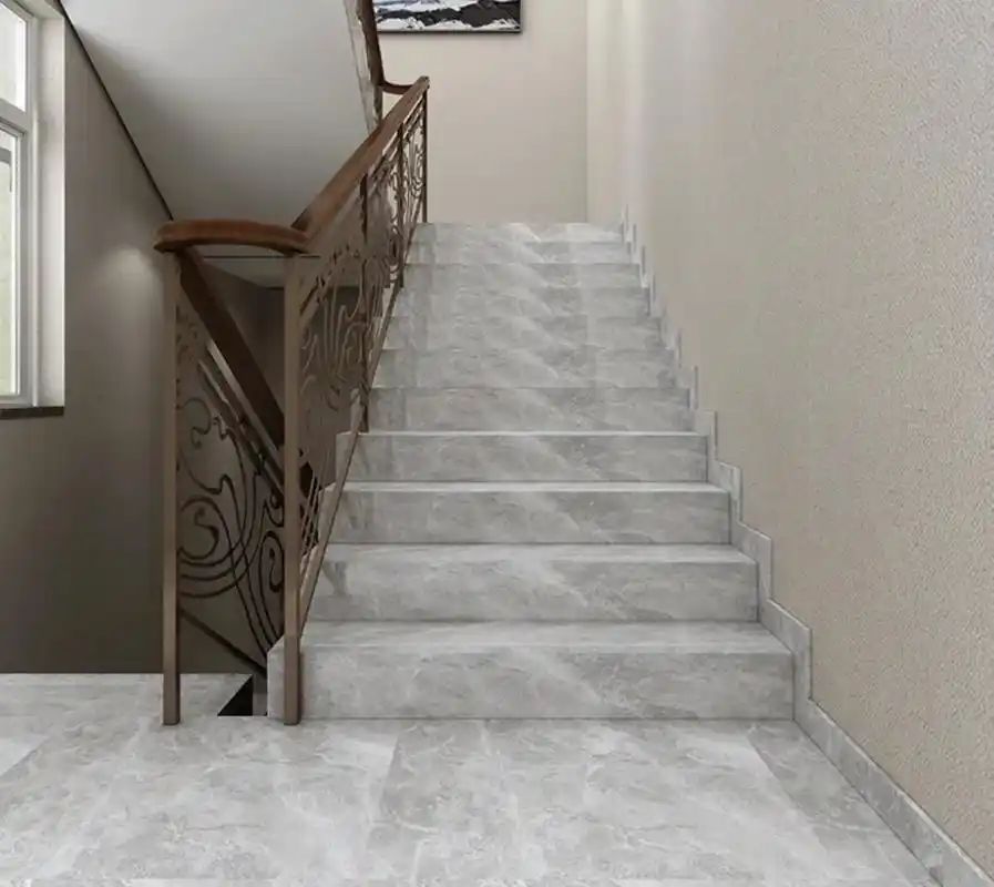 楼梯踏步怎么贴瓷砖