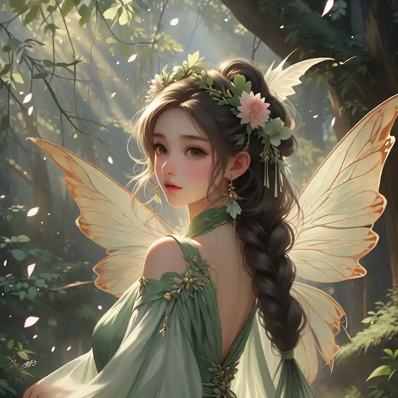 91森系ins风·仙气飘飘头像95 沉浸在这片绿色仙境,与你一同感受