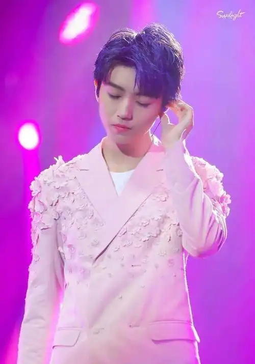 的男子也只有他了简直是漫画里走出的|粉色|四叶草|王俊凯_新浪新闻