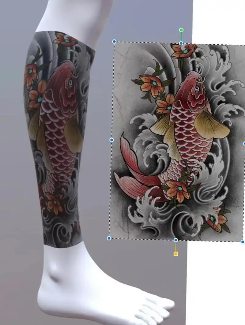 包小腿纹身手稿 老传统包小腿纹身手稿