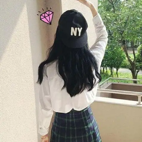 霸气女生背影图片高清头像