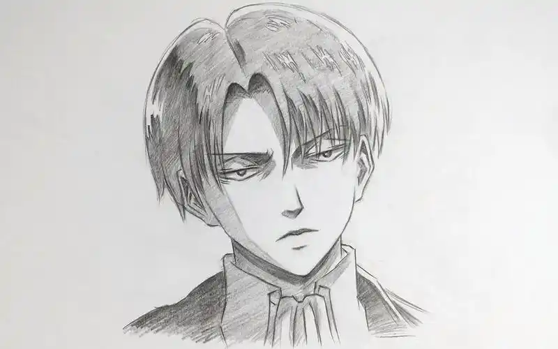 【动漫手绘】利威尔·阿克曼 - 兵长(原速)- 铅笔手绘起稿教程