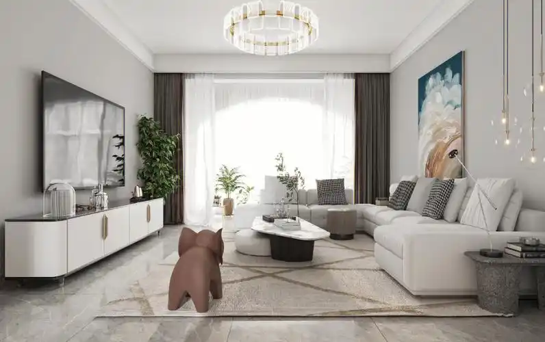 山之韵135平三室两厅现代北欧风格装修案例