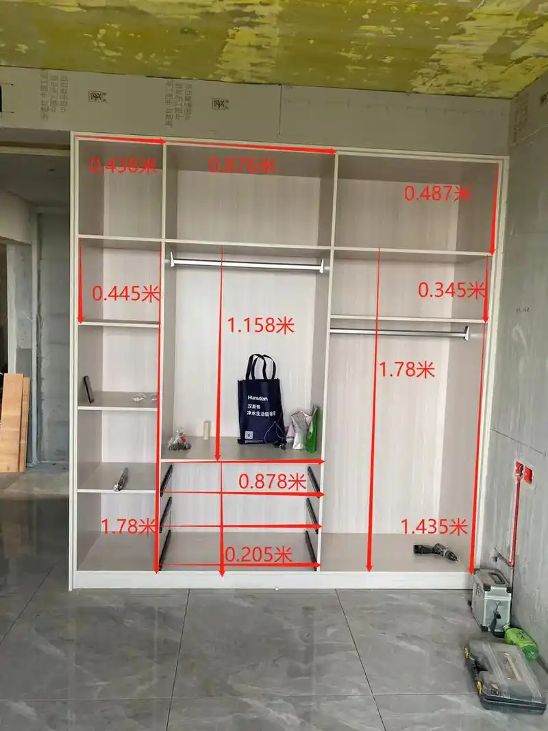 木工师傅都说这几款衣柜内部结构及黄金尺寸 - 抖音