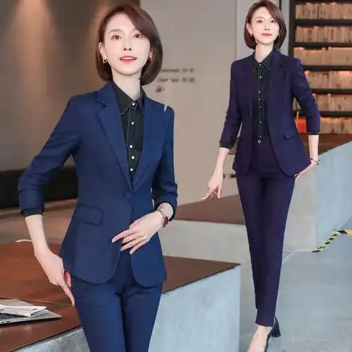 西装套装女职业装时尚气质女神范正装面试西服外套