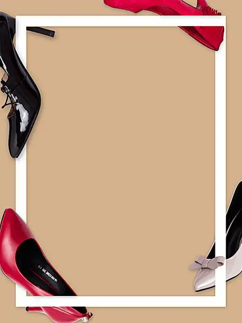 高跟鞋海报背景素材