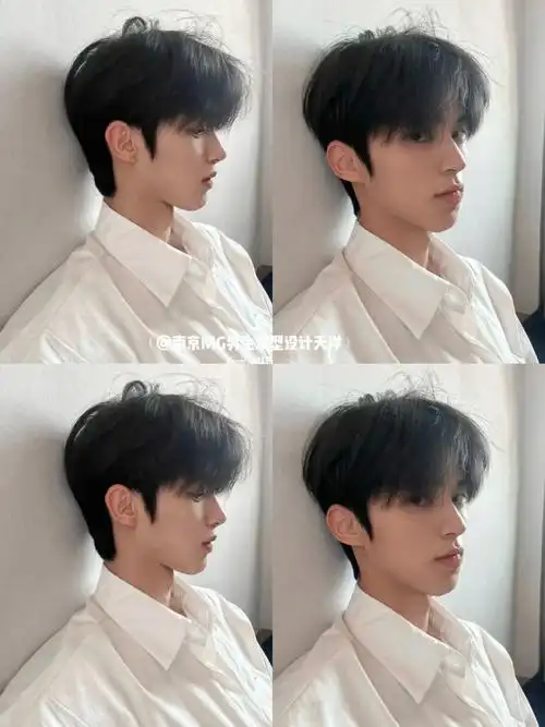 碎盖烫型不烫卷的发型阳光帅气