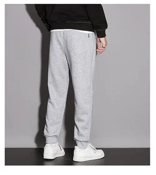 安德玛(under armour)裤子男春秋薄款束脚卫裤纯棉宽松灰色运动裤男士