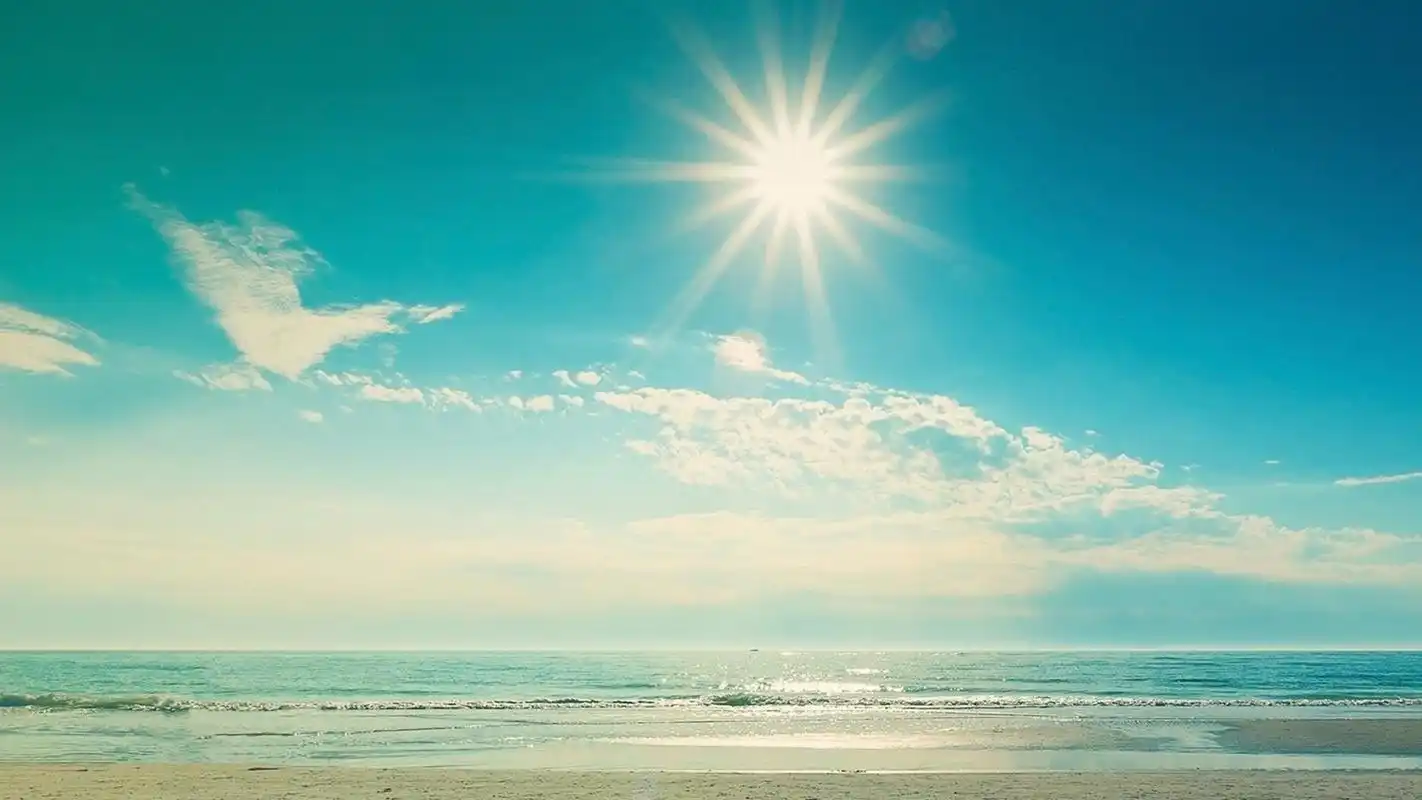 清新养眼蓝天白云风景桌面壁纸