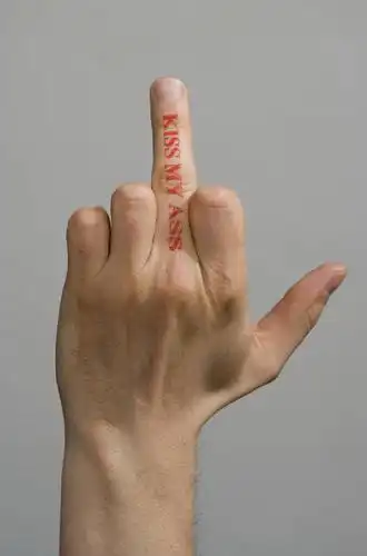 西方人,手,中指,一个人,竖图,室内,特写,白天,正