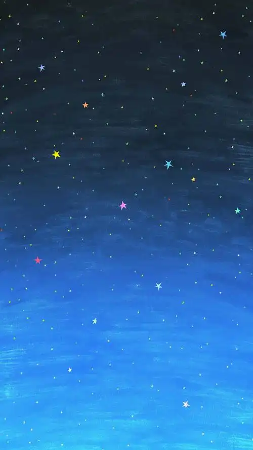 蓝色梦幻星空h5背景