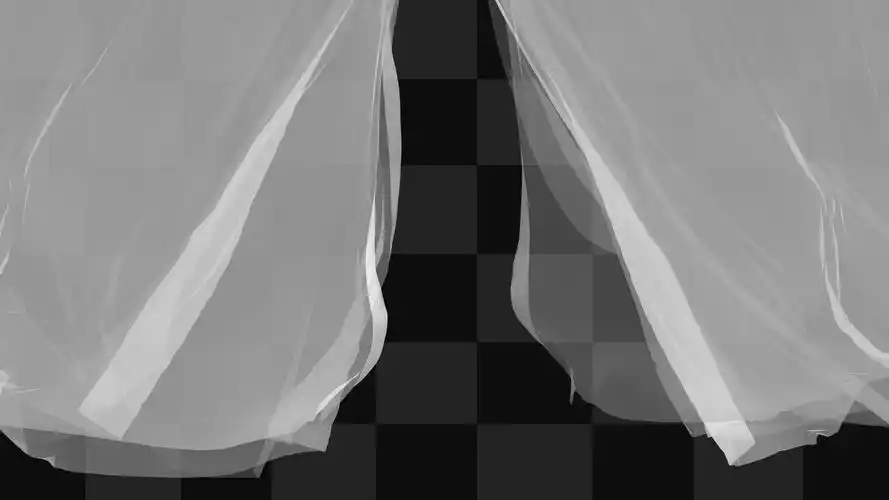 风吹窗帘2(透明通道循环)