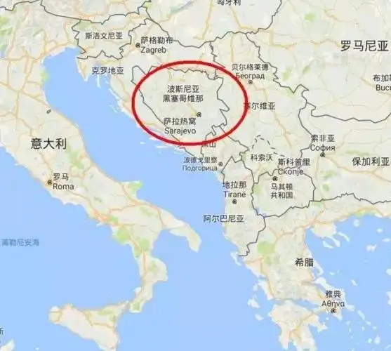 萨拉热窝位置图这座名城,既是第一次世界大战爆发地,又是南斯拉夫人民
