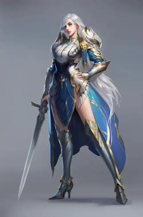 女战士|插画|游戏原画|二时六_原创作品-站酷zcool